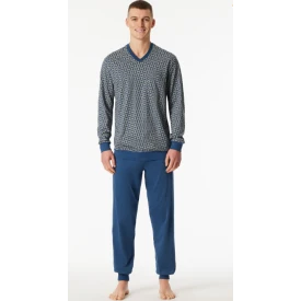 Lange Pyjama Schiesser Heren | Atlantic Blue