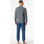 Lange Pyjama Schiesser Heren | Atlantic Blue | www.pietkoopmans.nl