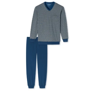 Lange Pyjama Schiesser Heren | Atlantic Blue