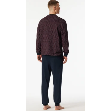 Lange Pyjama Schiesser Heren | Brique | www.pietkoopmans.nl