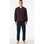 Lange Pyjama Schiesser Heren | Brique | www.pietkoopmans.nl