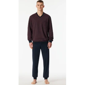 Lange Pyjama Schiesser Heren | Brique