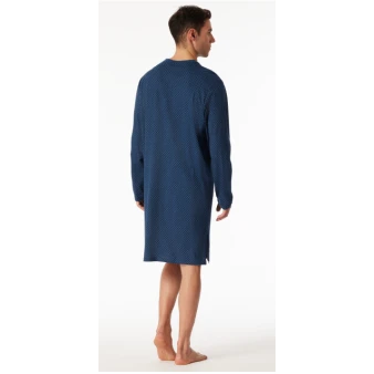 Schiesser Heren Nachthemd | Atlantic Blue | www.pietkoopmans.nl