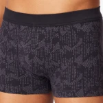 Schiesser Interlock Boxershort 95 5 | Koolzwart  Patroon | www.pietkoopmans.nl