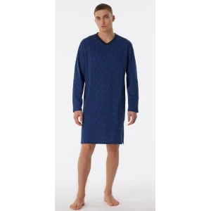 Schiesser Nachthemd Lange Mouw | Blauw