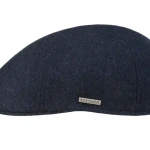 Stetson Texas Flatcap Visgraat | Navy | www.pietkoopmans.nl