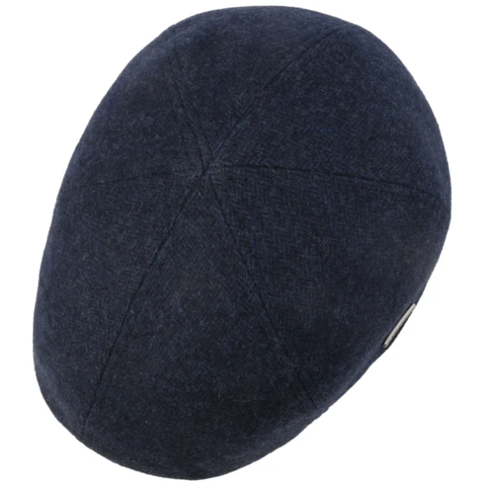 Stetson Texas Flatcap Visgraat | Navy | www.pietkoopmans.nl