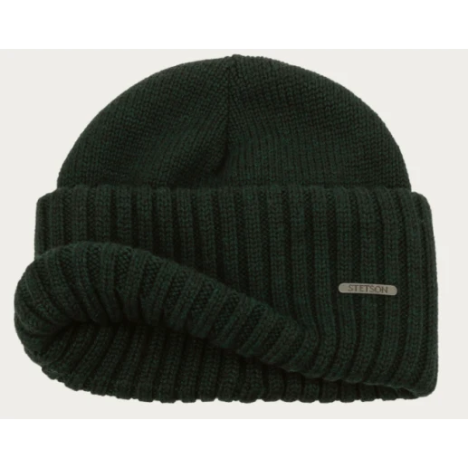 Stetson Beanie  Merino  Wol | Donkergroen | www.pietkoopmans.nl