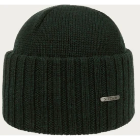 Stetson Beanie  Merino  Wol | Donkergroen