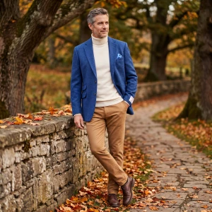 Colbert Harris Tweed Wellington | Kobalt