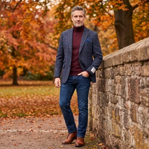 Colbert Harris Tweed | Blauw Geblokt