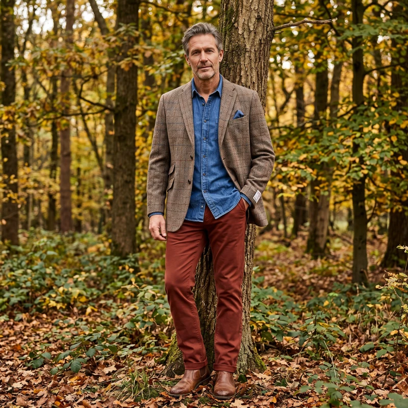 Colbert Harris Tweed Wellington | Walnoot | www.pietkoopmans.nl