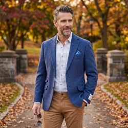 Colbert Harris Tweed Wellington | Marine