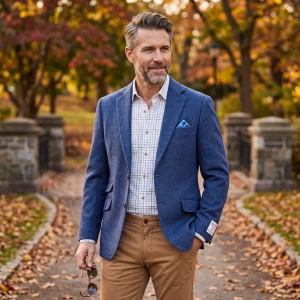 Colbert Harris Tweed Wellington | Marine