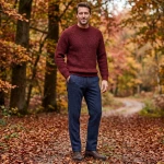 Wellington of Bilmore Tweed Broek | Blue Herringbone | www.pietkoopmans.nl