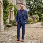 Wellington of Bilmore Tweed Broek | Blue Herringbone | www.pietkoopmans.nl