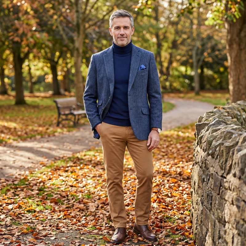 Colbert Harris Tweed Wellington | Blauwe Visgraat | www.pietkoopmans.nl
