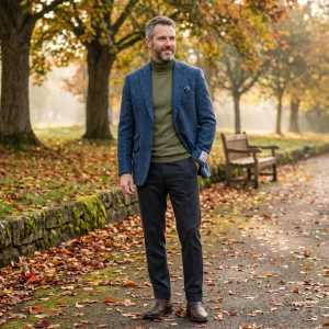 Wellington Colbert Harris Tweed | Blauw