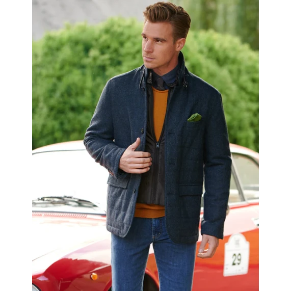 Jas Austria Wellington of Bilmore | Visgraad Blauw | www.pietkoopmans.nl