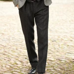 Wellington of Bilmore Harris Tweed Broek | Zwart Grijs | www.pietkoopmans.nl