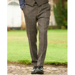 Wellington of Bilmore Harris Tweed Broek | Taupe