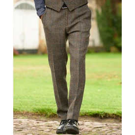 Wellington of Bilmore Harris Tweed Broek | Taupe