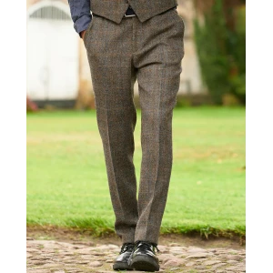 Wellington of Bilmore Harris Tweed Broek | Taupe