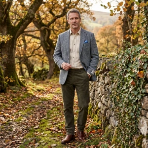 Colbert Harris Tweed Wellington | Herringbone Grey